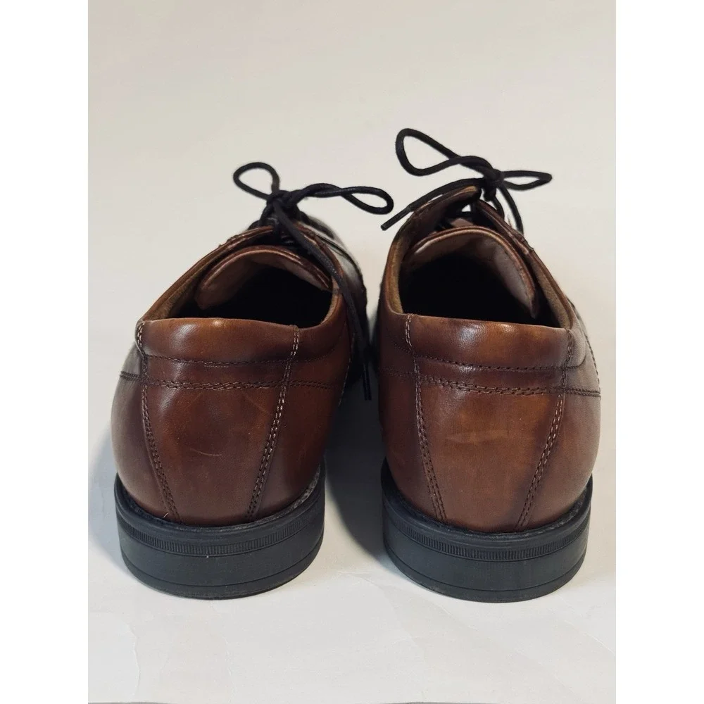 Florsheim Comfortech Brown Leather Oxford Lace Up Cap Toe Dress Shoes Men's 8.5